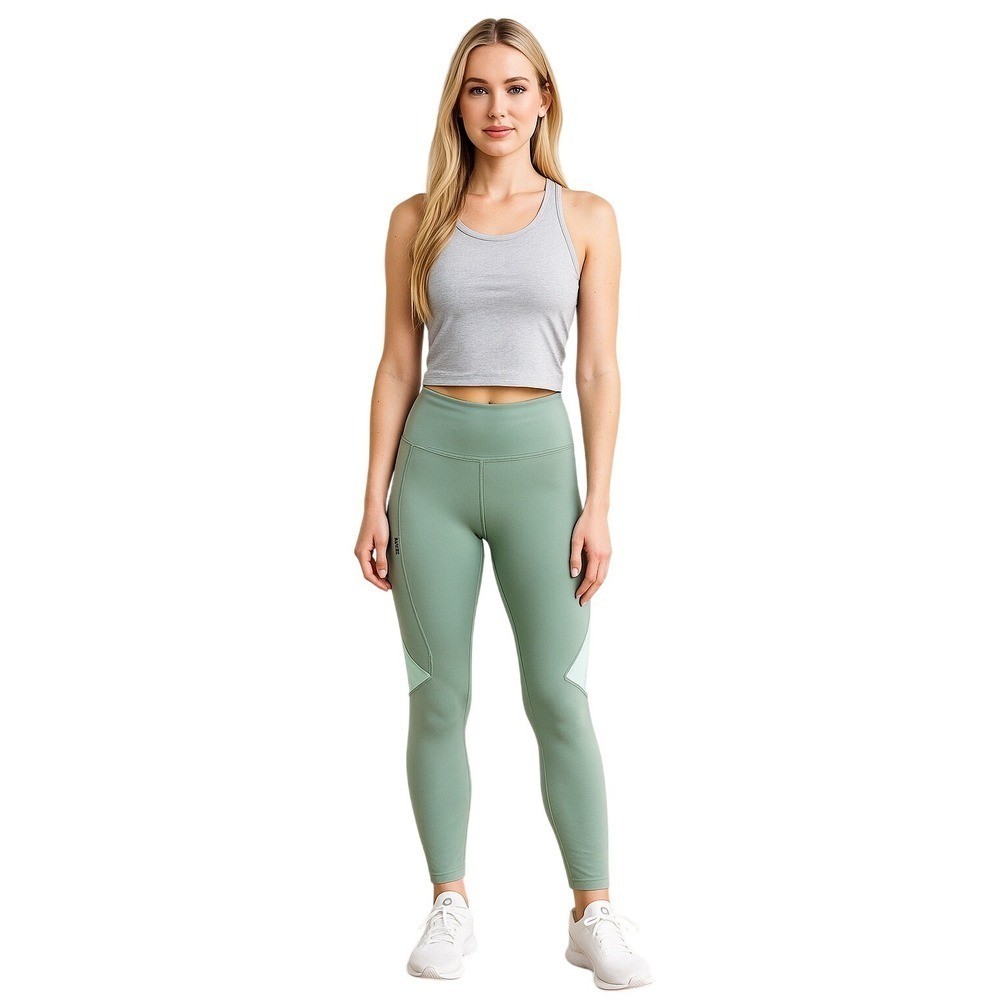 On Running Performance Tights XS Green 7/8 Length Athleisure Running Workout Gym